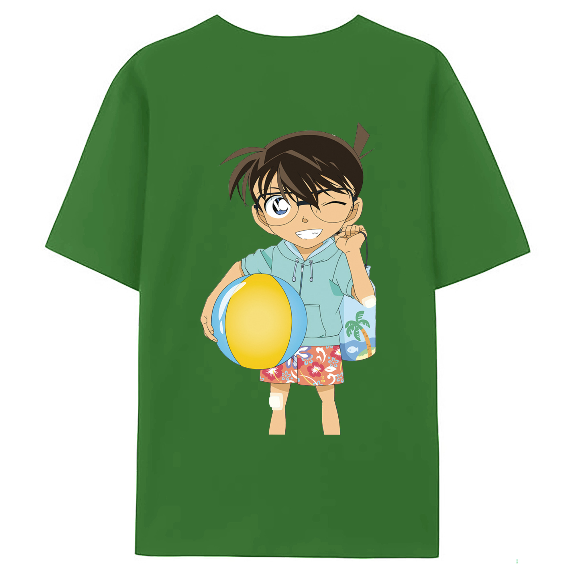 （画像用） 名探偵コナン 江戸川 コナン Detective Conan Conan Edogawa レディース半袖Tシャツ(バックプリント)